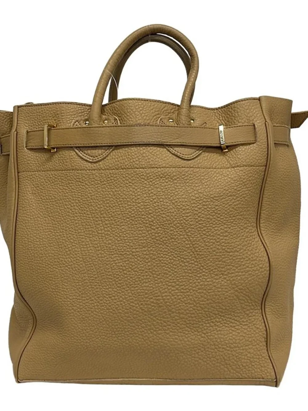 YOUNG&OLSEN Light Brown Leather Tote Bag
